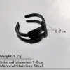 Wholesale Halloween New Style Black Stainless Steel Ring Snake Hand Dark Character Twisted Dark Ring Colorful Festival Suitable Men Women Matching Photography