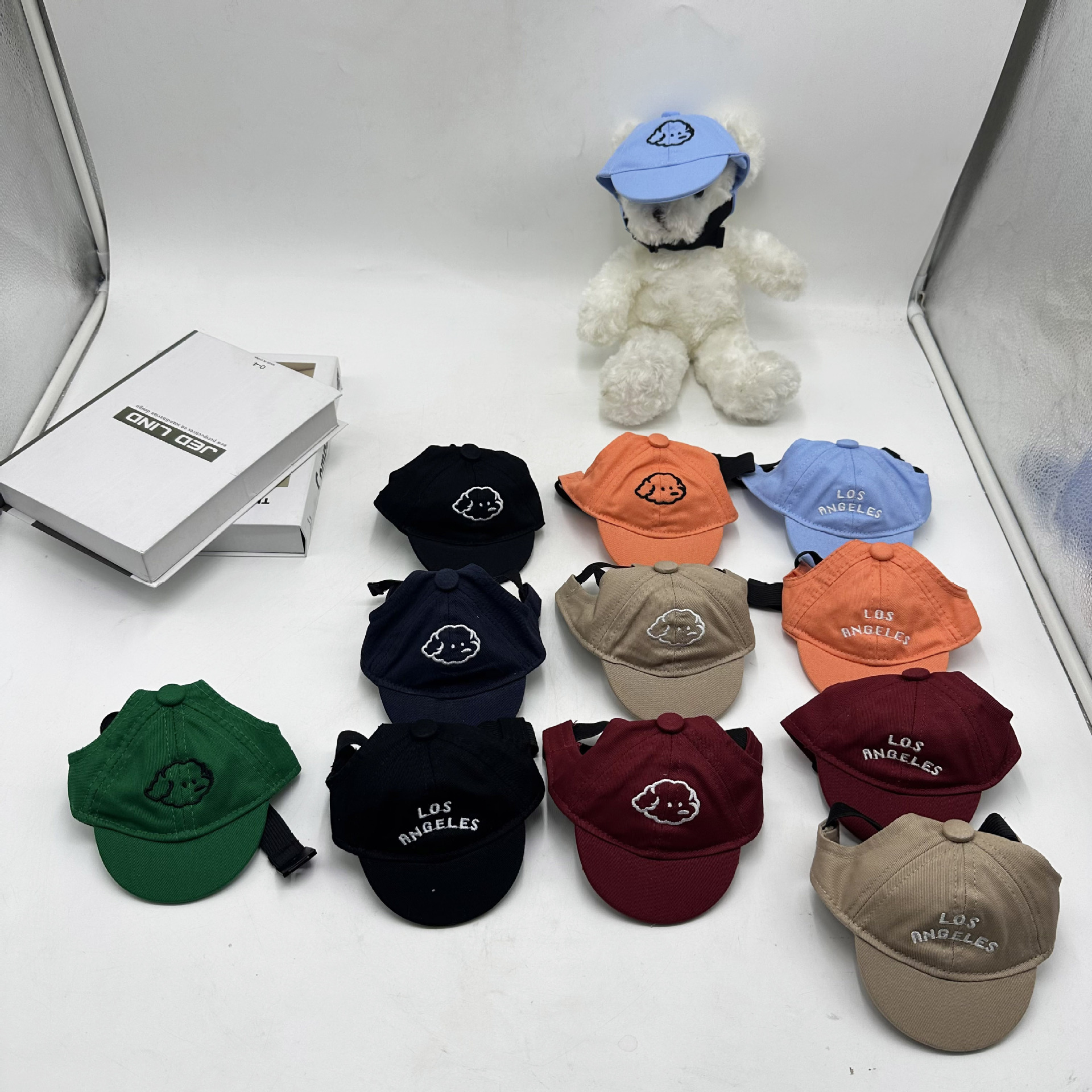 Wholesale Pet Dog Cat Hat Baseball Cap Outdoor Sunshade Korean Cute Corgi Teddy Pet Hat Factory