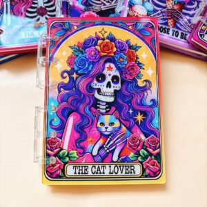 A751-tarot notebook-cat (with inner pages and buckles)