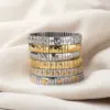 Wholesale Elastic Stainless Steel Heart Shaped Bracelet For Women Casual Everyday Selfie Gold And Silver Color Elegant Classic Style