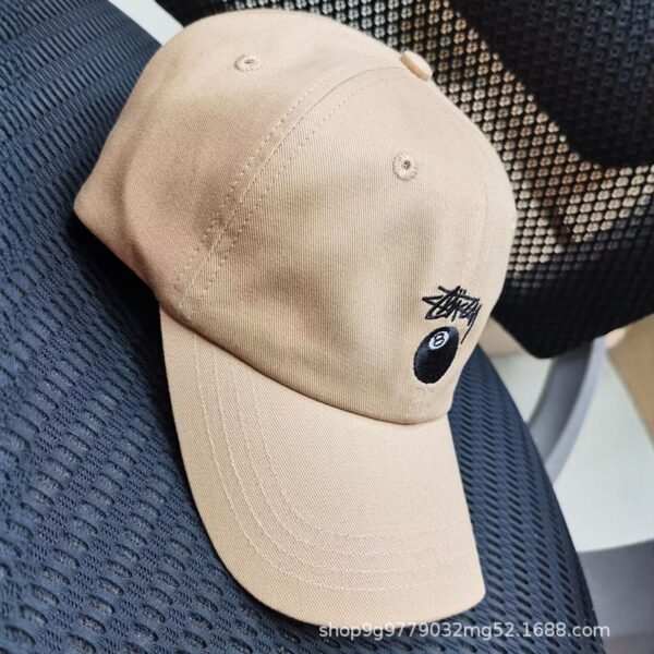 Wholesale trade classic embroidered sun hat soft black 8 small embroidered baseball cap