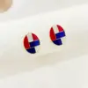 Wholesale American Flag Stud Earrings For Women In Red Enamel Alloy, Perfect For Daily Wear