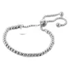 Wholesale PVD Coated 18K Real Gold Plated Geometric Titanium Steel Simple Style Bracelets