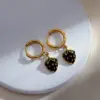 Wholesale PVD Coated Gold Plated Fruit Stainless Steel Elegant Commute Waterproof Non Tarnish Drop Earrings