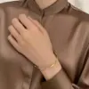 Wholesale Non-Tarnishing Titanium Steel Mobius Ring Bracelet For Women Irregular Simple Design Luxurious Style Hand Jewelry
