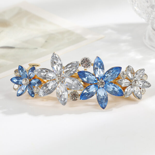 Wholesale simple hairpin elegant medium horizontal clip ladies spring clip top clip ponytail clip alloy hairpin manufacturers