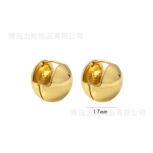 ER208 Large 1.7cm-Gold