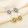 Wholesale Ion Plating (IP) 18K Gold Plated Heart Shape 304 Stainless Steel Vintage Style Simple Style Commute Waterproof Non Tarnish Drop Earrings