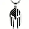Wholesale American Flag Pendant Necklace For Women With 304 Stainless Steel Box Chain, Waterproof Non Tarnish