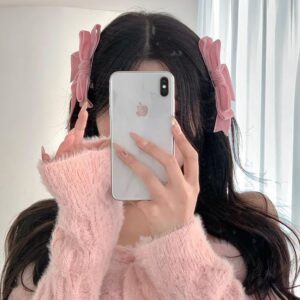 Wholesale sweet girl bow hairpin female Princess head side clip bangs clip broken hair clip hairpin headdress
