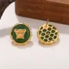 Wholesale Geometric Hypoallergenic Stud Earrings For Women In Copper With KC Golden UV Plated Finish And Acrylic Inlay