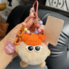 oly-11006d05c5bbdd70ce4d9c7eb42633cb Wholesale Cute Rex Rabbit Fur Small Coal Ball Bag Pendant Schoolbag Ugly Stuff Doll Hanging Cartoon Doll Car Keychain
