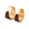 Wholesale Wide C-shaped Hoop Earrings For Women Jewelry Accessories