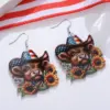 oly-110a2af0f2e9e2a3b3d16a6474c6c902 Wholesale Retro Multicolor Acrylic Cattle Print Drop Earrings For Women With 304 Stainless Steel Ear Pins