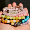 oly-112c0727b5729272288dbc9bb2feffa8 Wholesale 8mm color crystal beaded bracelet women's jewelry Tianhe stone bracelet card holiday gift