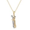 oly-1151047c96e640aea20fd500f346e723 Wholesale titanium steel two-color hug necklace creative little man hands embrace lovers clavicle chain Valentine's Day gift