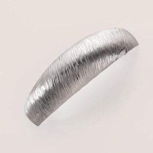 Textured Long Arc silver