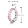 oly-118bf70297cbc75ebe6ca4f19ef670a8 Wholesale Square Claw Setting Ring For Women In Brass With 18K Real Gold Water Plating And Zircon Inlay