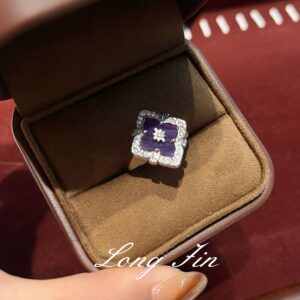 J078 white gold amethyst ring