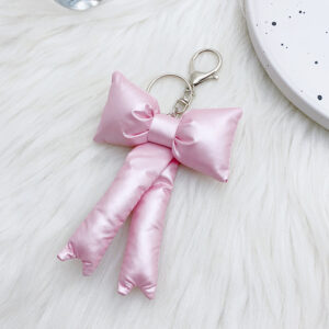 Pink Bow Keychain