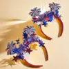 Wholesale 71st American Blue White Red Fireworks Headband Flag Party Decoration Headwear Unisex Rainbow