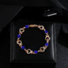 Wholesale Korean style heart-shaped bracelet hollow-out elegant flower Diamond-embedded Lady bracelet heart-shaped bracelet Valentine's Day gift