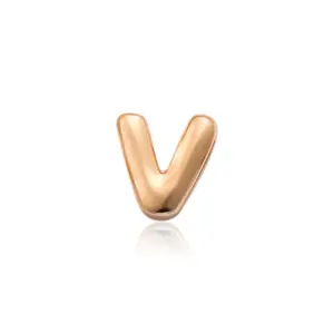 Rose Gold Letter V