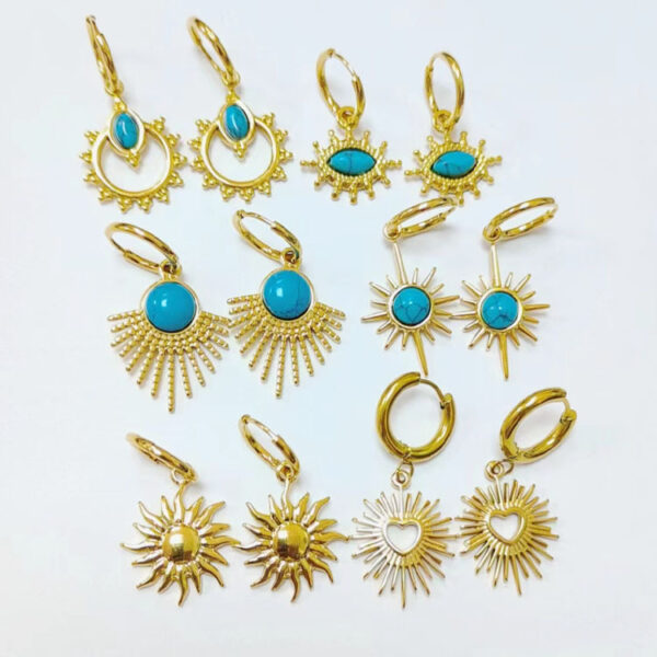 oly-11e69287f6ac88b84e6d7f803d28d953 Wholesale Earrings Stainless Steel 18K Gold Earrings Earrings Semi-precious Stone Series Earrings