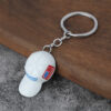 Wholesale Red Hat Men's Hip Hop Keychain Fashion Players Play Cool Metal Keychain Accessories Gifts