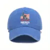 Wholesale Unisex Breathable Baseball Cap With Printing Craft In Dyed Black, Perfect For America's 250th Anniversary