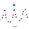 Wholesale 71st National Day Celebration Decoration American Party Supplies Red Blue White Star Bunting Hanging Decoration Customizable Holiday Decorations