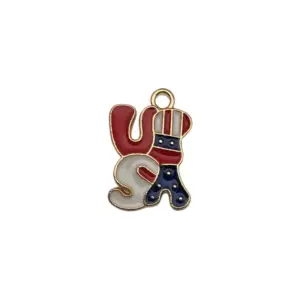 1 National Flag Letter USAmm-11x17mm-0.7g