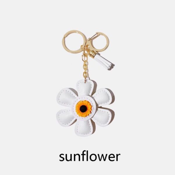 oly-1269e4f0e3f26492c11ce7c3b9012f79 Wholesale Sunflower Cute Cartoon Keychain Personality Ins Bag Pendant Key Chain Hanging Enamel Creative Gift