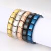 oly-126a2be7e5c0e3bdcffb91e5275664e9 Wholesale in stock Module Stitching Bracelet diy Stainless Steel Jewelry Combination Elastic Bracelet