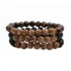 Wholesale Vacation Simple Style Geometric Tiger Eye Beaded Bracelets In Bulk