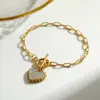 Wholesale Round Rock Style Jewelry Set For Independence Day, 304 Stainless Steel With 18K Gold Plated 0.03µm, Box Chain