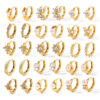 oly-12b1706adffaede0fe80a37c59a9c287 Wholesale Ig Simple Stainless Steel 18K Gold-Plated Flower Inlaid with Diamonds and Pearl Earrings for Women Accessible Luxury High-End Earrings