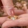 oly-12be8682aa5e41b47c8f2ec504e7be42 Wholesale Honeycomb Plated Love HoneycoWholesale Honeycomb Plated Love Honeycomb Main Diamond Ring Fashionable Diamond Couple Ring Ring Valentine's Day Gift mb Main Diamond Ring Fashionable Diamond Couple Ring Ring Valentine's Day Gift