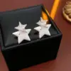 Wholesale 1 Pair Elegant Modern Style Star Copper Zircon Ear Studs