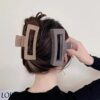 Wholesale Hairpin Back of Head Grabber Square Frosted Large Hairpin Female Hairpin Clip