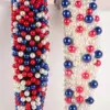 oly-13011a7f71645896926e5b81a46f7827 Wholesale Baroque Red White Blue Full Pearl Headband Women's Independence Day Headband High Hair Accessory Lolita