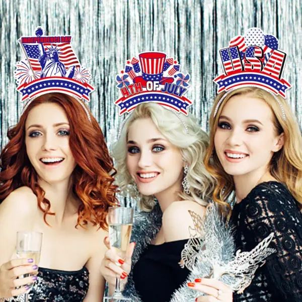 Wholesale 4th Of July Party Hairband Festival Decoration Props American National Day Celebration Headwear Photography Props