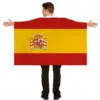 Wholesale Spanish Football Scarf Cheerleading Props Handshake Flag Cape Polyester Material Festival Cat Dog