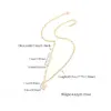 Wholesale Elegant Casual Micro Inlaid Zircon Universal Electroplated 18K Real Gold Letter Infinity/8 Initial Letter Pendant Gold 201 Stainless Steel Lip Chain Women's Necklace