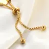 Wholesale PVD Coated 18K Real Gold Plated Geometric Titanium Steel Simple Style Bracelets