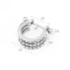 Wholesale Sexy Double Row Micro Paved Zirconium Stainless Steel Nipple Rings Ear Studs Bone Studs Body Piercing Jewelry Style
