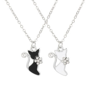 (non-magnetic) black cat white cat white K10247