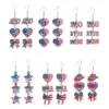 Wholesale Retro Faceted Flag Ear Hook Earrings For Women Featuring Durable Iron Material