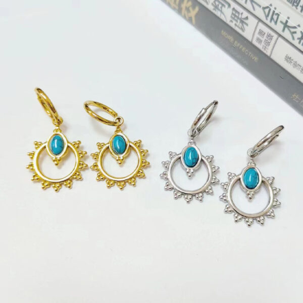oly-138c4df2d4b73d159fbe9adf208c79a0 Wholesale Earrings Stainless Steel 18K Gold Earrings Earrings Semi-precious Stone Series Earrings