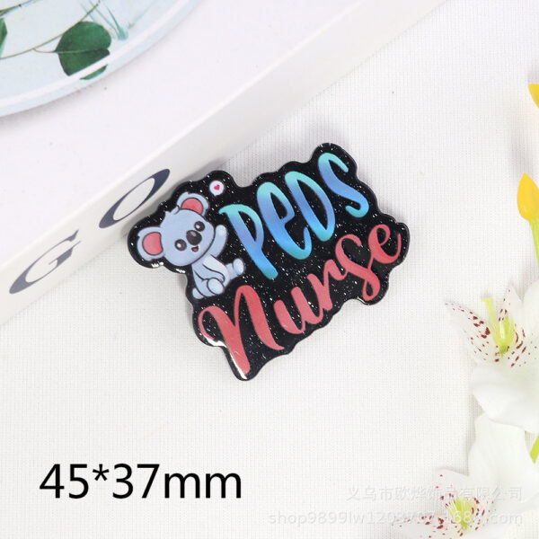 oly-139264860446bbd581ed3bfe3c3a90db Wholesale loose powder cartoon letter rainbow love drink jewelry acrylic pin DIY patch accessories